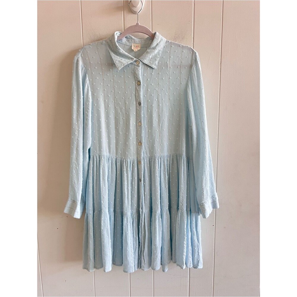 Surf Gypsy Button Front Rayon Dress